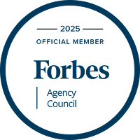 Forbes Agency Council member badge 2025