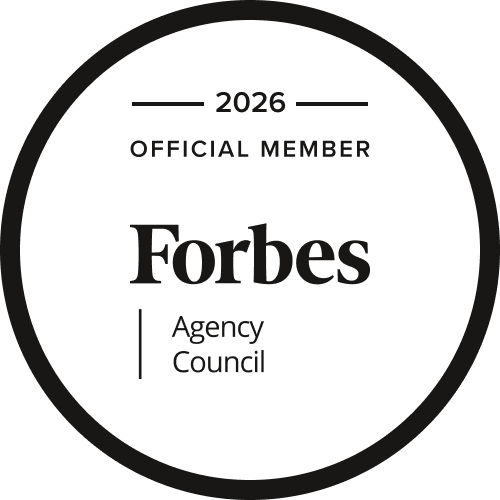 Forbes Agency Council member badge 2026